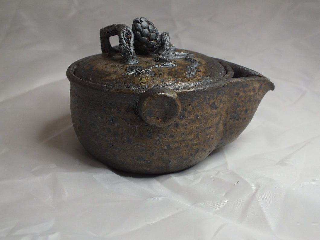 Chai Shao Taiwanese Wood-Fired Rustic Rough Gaiwan Nut handle