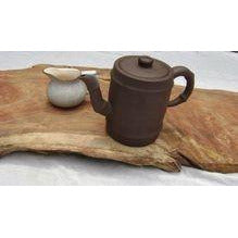 LARGE CHERRY BURLWOOD TEA PEDESTAL