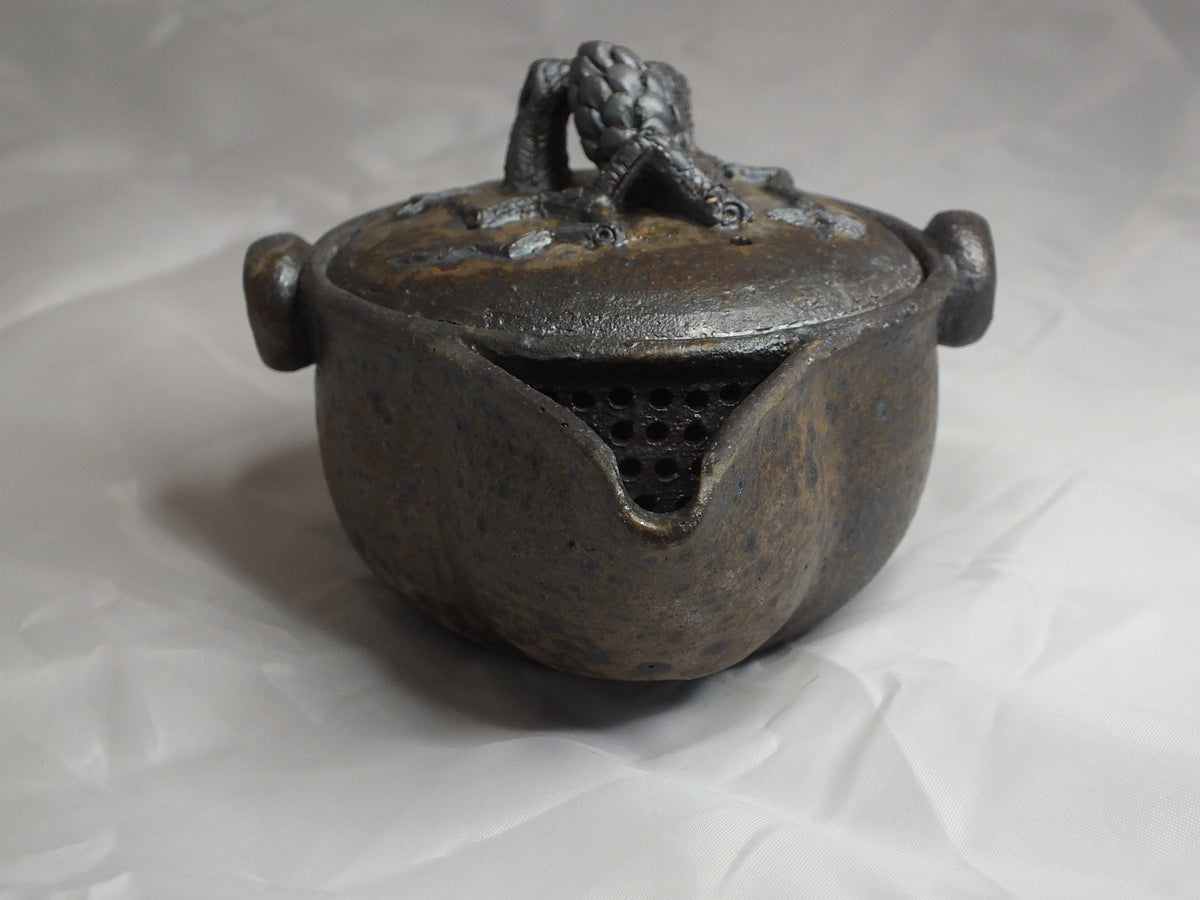 Chai Shao Taiwanese Wood-Fired Rustic Rough Gaiwan Nut handle